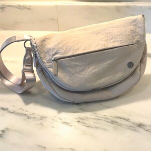 Lululemon  Light Cream Crossbody Bag.